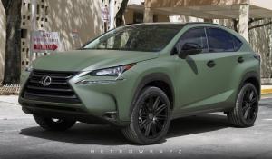 Lexus NX200t Military Matte Green Color Change by MetroWrapz 2017 года